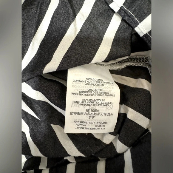 J. Crew Off-the-Shoulder Striped  Top with Bow Size‎ XXS - Picture 4 of 5